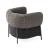 Quadrotta Fabric/Metal Customizable Upholstered Lounge Armchair