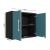 Eiffel Floating Garage Storage Cabinet w/Lock & Key