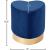 Heart Velvet Ottoman/Stool