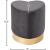 Heart Velvet Ottoman/Stool