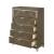 Skylar PU/Wood Storage Panel Bedroom Set w/LED Headboard
