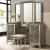 Skylar Wood Vanity Desk w/Mirror & 6 Drawers