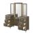 Skylar Wood Vanity Desk w/Mirror & 6 Drawers