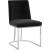 Heidi Velvet Dining Chair with Polished Chrome Metal Frame