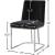 Heidi Velvet Dining Chair with Polished Metal Frame