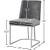 Heidi Velvet Dining Chair with Polished Chrome Metal Frame