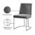 Heidi Velvet Dining Chair with Polished Chrome Metal Frame