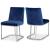 Heidi Velvet Dining Chair with Polished Chrome Metal Frame