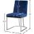 Heidi Velvet Dining Chair with Polished Metal Frame