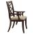 Keegan Classic Fabric/Wood Dining Arm Chair