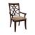 Keegan Classic Fabric/Wood Dining Arm Chair