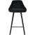Viviene Velvet Counter Stool with Matte Black Legs
