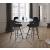 Viviene Velvet Counter Stool with Matte Black Legs