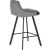 Viviene Velvet Counter Stool with Matte Black Legs
