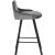 Viviene Velvet Counter Stool with Matte Black Legs