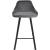 Viviene Velvet Counter Stool with Matte Black Legs