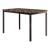Tempe Classic Rectangular Faux Marble/Metal Dining Table