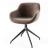 Igloo Soft Fabric/Metal Customizable Dining Armchair w/180° Swivel/Return