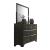 Carine II Fabric/Wood Tufted Sleigh Bedroom Set