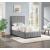 Lucia Linen Fabric Twin Size Bed