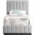 Lucia Linen Fabric Twin Size Bed