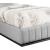 Lucia Linen Fabric Twin Size Bed