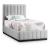 Lucia Linen Fabric Twin Size Bed