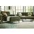 Reveon Lakes Modern Sofa | Olive Velvet & Button Tufted