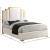 Hugo Velvet Queen Size Bed