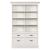 Structures Wood Double Storage Bookcase w/4 Drawers & 8 Shelves
