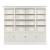 Structures Wood Quad Display Bookcase w/4 Doors & 16 Shelves