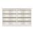 Structures Wood Quad Mid Height Bookcase w/16 Shelves