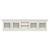 Structures Wood/Glass Quintuple Double Console w/4 Doors