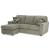 Cascilla Polyester L-Shaped Sectional Sofa w/Left Arm Chaise Facing