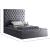 Bliss Velvet Twin Size Bed