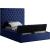 Bliss Velvet Twin Size Bed