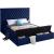 Bliss Velvet Full Size Bed