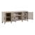 Caruso Heights Wood/Glass 82-Inch TV Console w/4 Doors