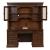 Brayton Manor Executive Desk Set | Cognac Wood Office Suite
