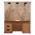 Brayton Manor Wood/Glass Jr Executive Credenza Set w/6 Drawers & 3 Doors