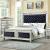 Varian Velvet/Wood Tufted Panel Bed, Eastern King Size