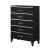 Chelsie Fabric/Wood Panel Bedroom Set