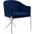 Xavier Velvet Dining Chair with Chrome Steel Legs