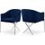 Xavier Velvet Dining Chair with Chrome Steel Legs