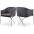 Xavier Velvet Dining Chair with Chrome Steel Legs