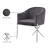 Xavier Velvet Dining Chair with Chrome Steel Legs