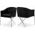 Xavier Velvet Dining Chair with Chrome Steel Legs