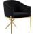 Xavier Velvet Dining Chair with Gold Steel Legs