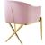 Xavier Velvet Dining Chair with Gold Steel Legs