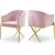 Xavier Velvet Dining Chair with Gold Steel Legs